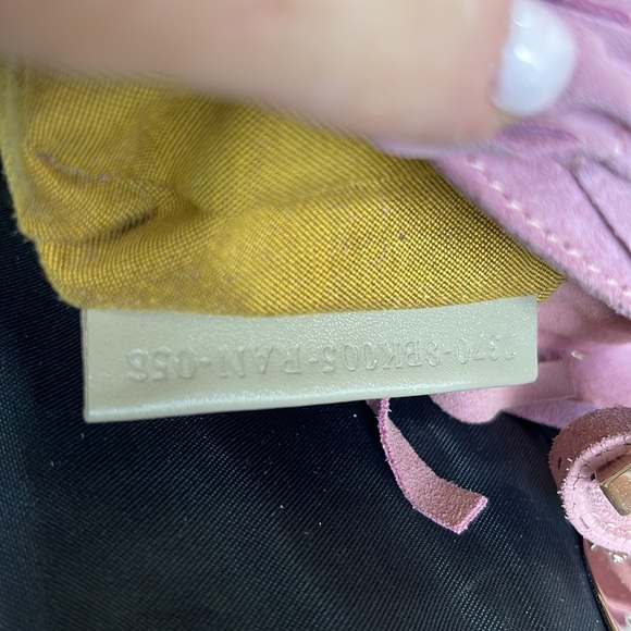 Fendi Pink Suede Fringe Baguette - Picture 7 of 10